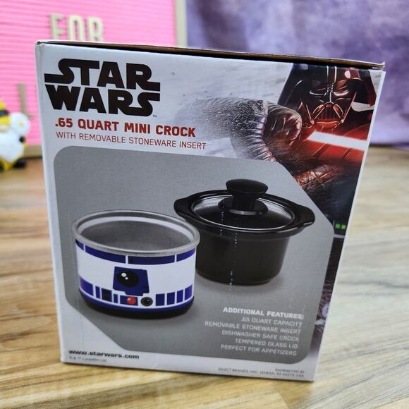 🔸️🔹️NIB Star Wars R2D2 Mini Crock Pot w/Removable Stoneware Insert - Picture 3 of 6